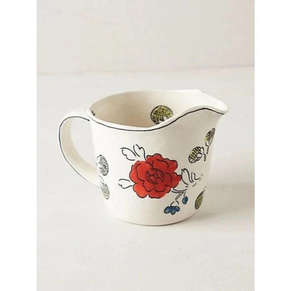 Anthropologie Molly Hatch Floral 1 Quart Measuring Cup